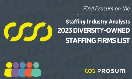 Prosum is now listed on the SIA 2023 Diversity-Owned Staffing Firms List