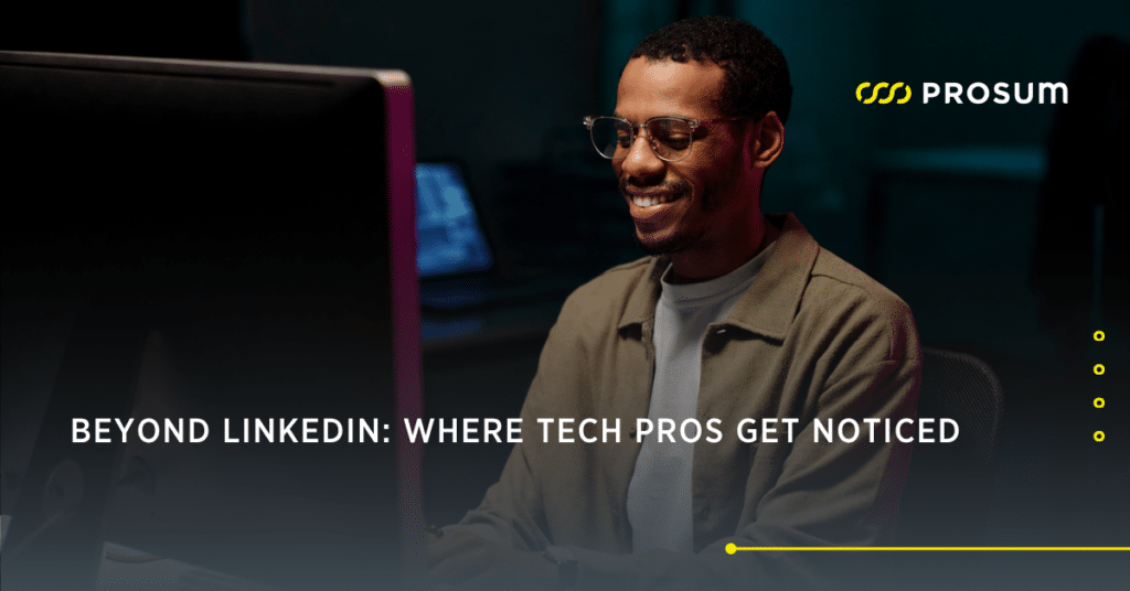 where tech professionals build visibility and networking to get noticed